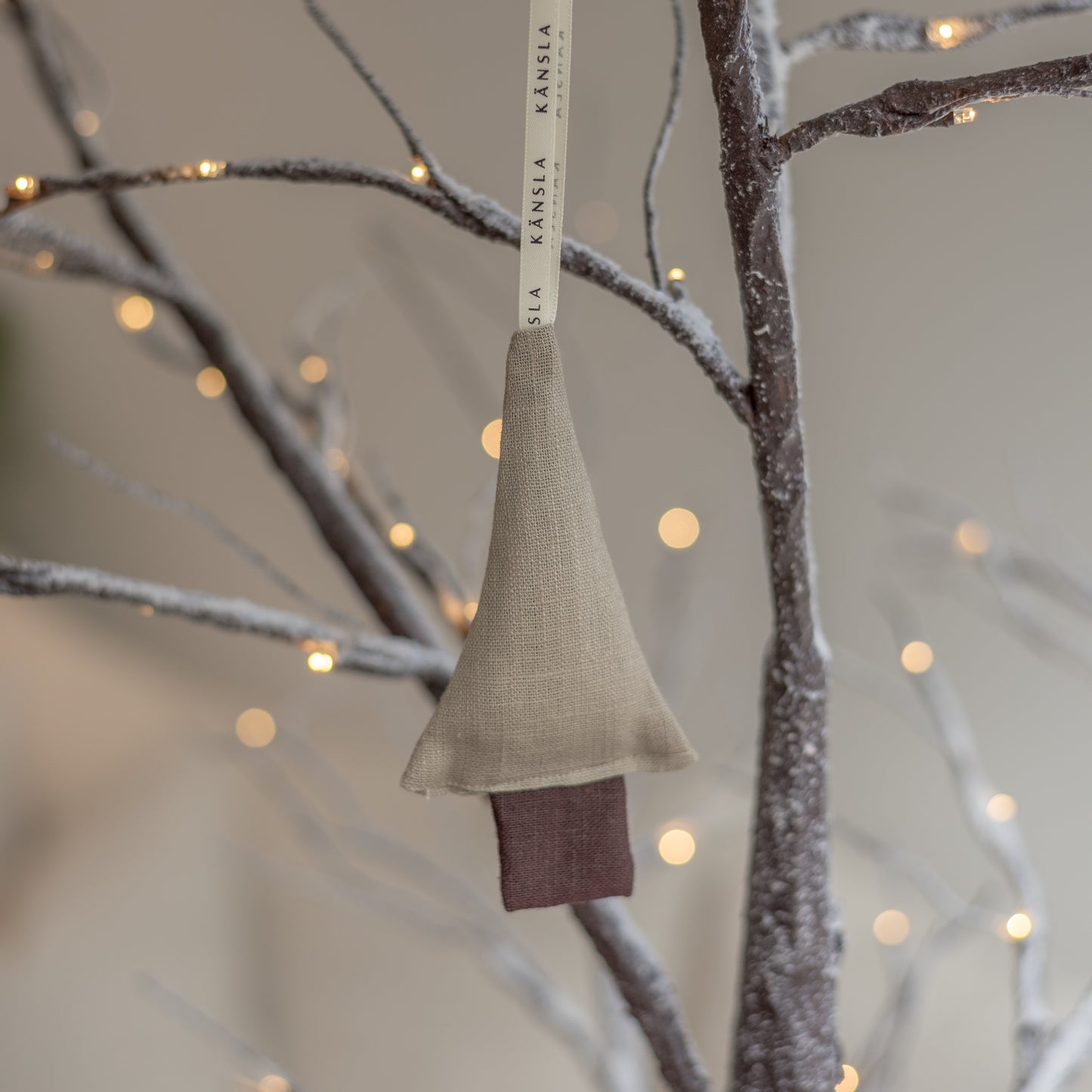 Linen Christmas Tree Decorations