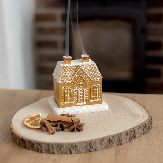 Incense Cone Burner Christmas Gingerbread House