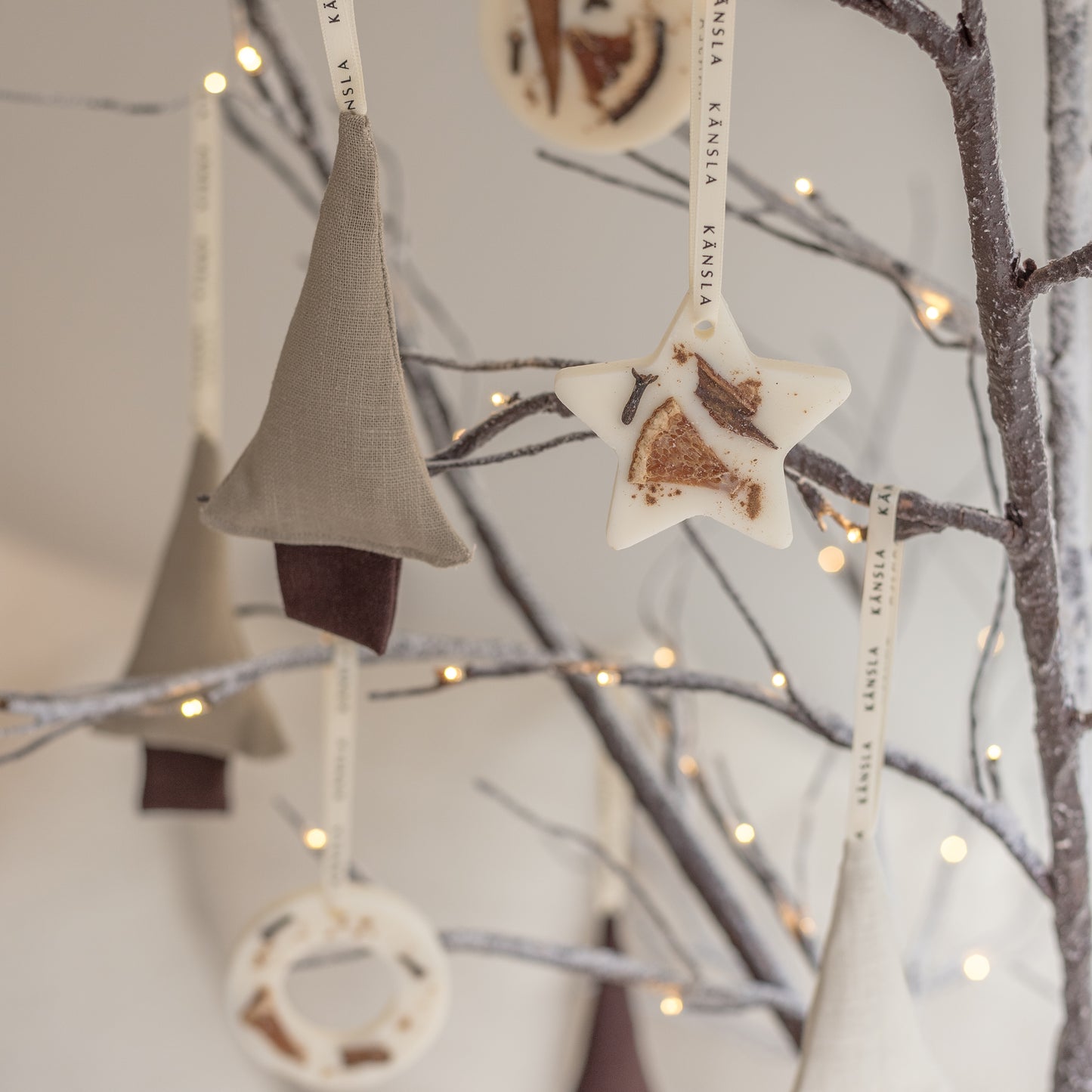 Linen Christmas Tree Decorations