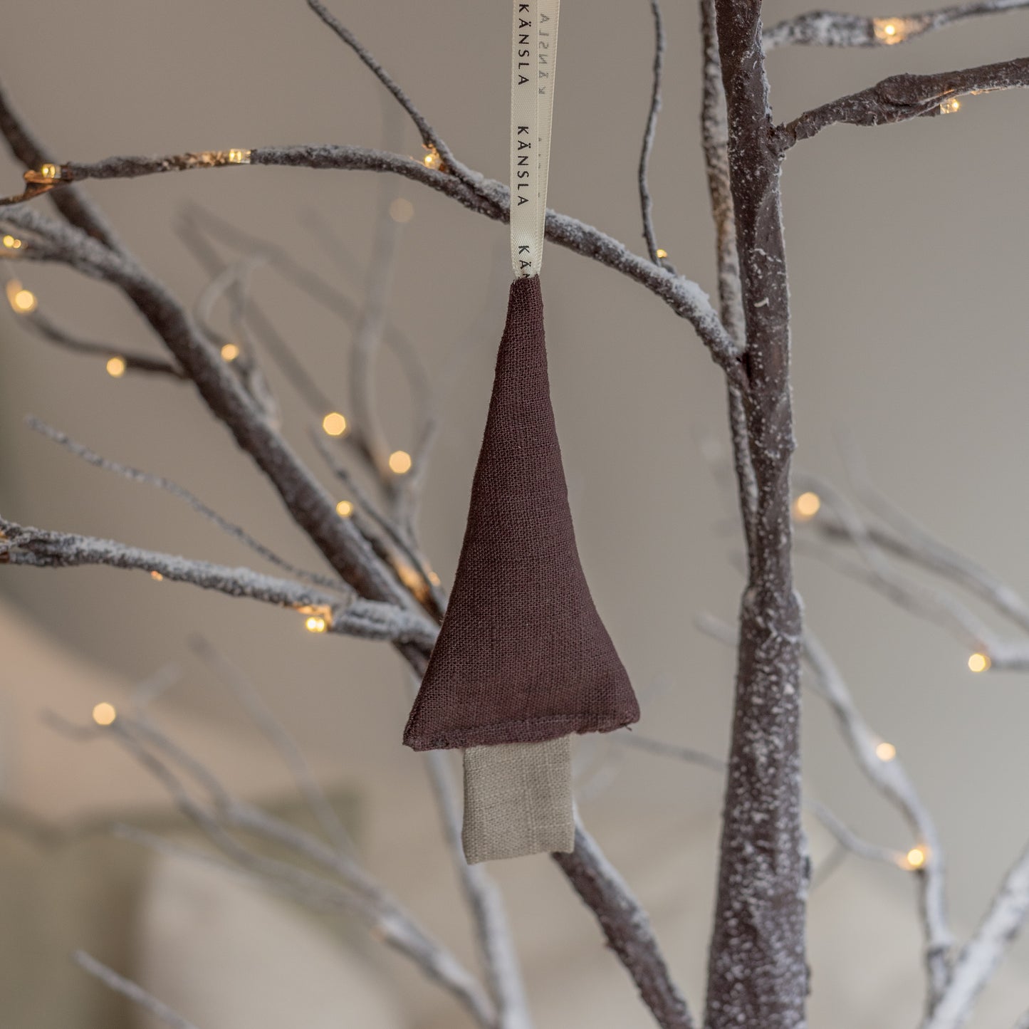 Linen Christmas Tree Decorations