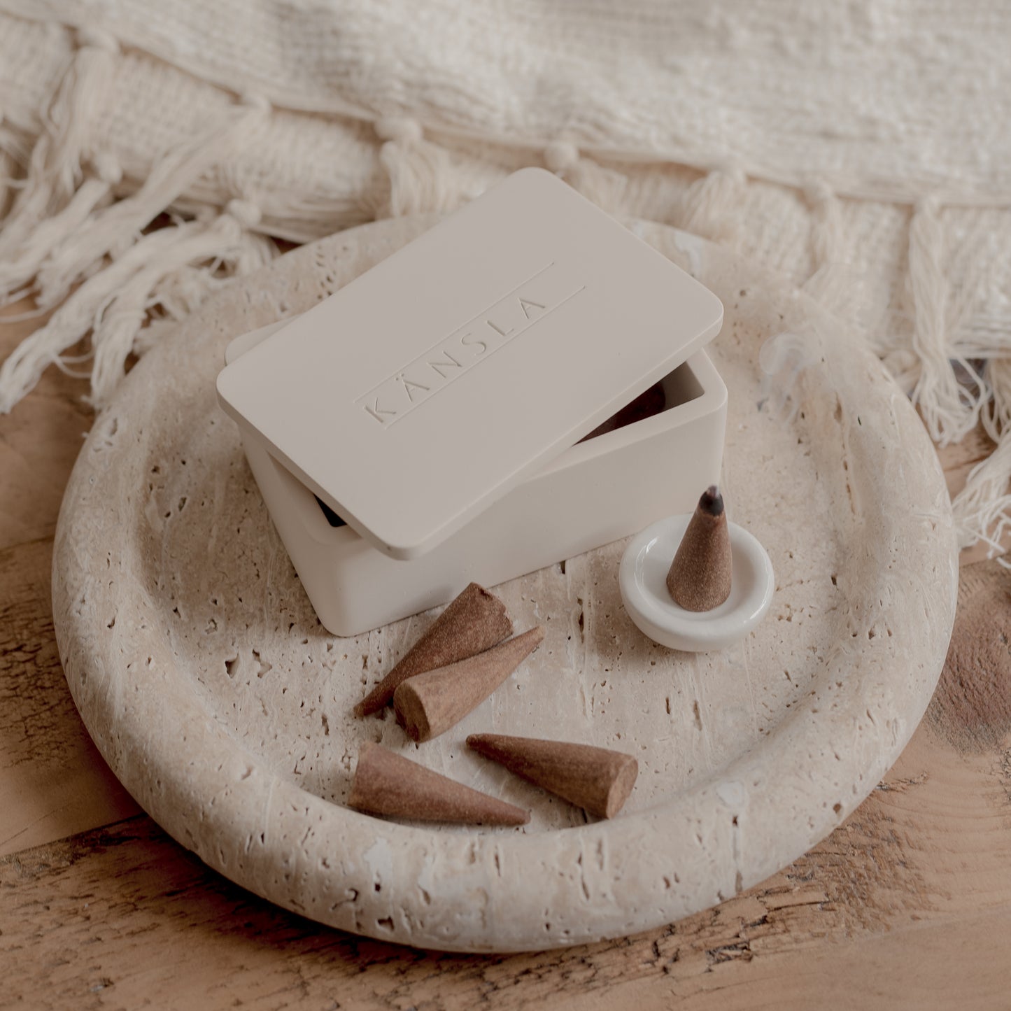 Travertine Display Tray